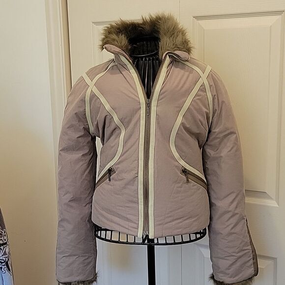 David Bitton BUFFALO Taupe Down Jacket Size XS - Picture 2 of 12